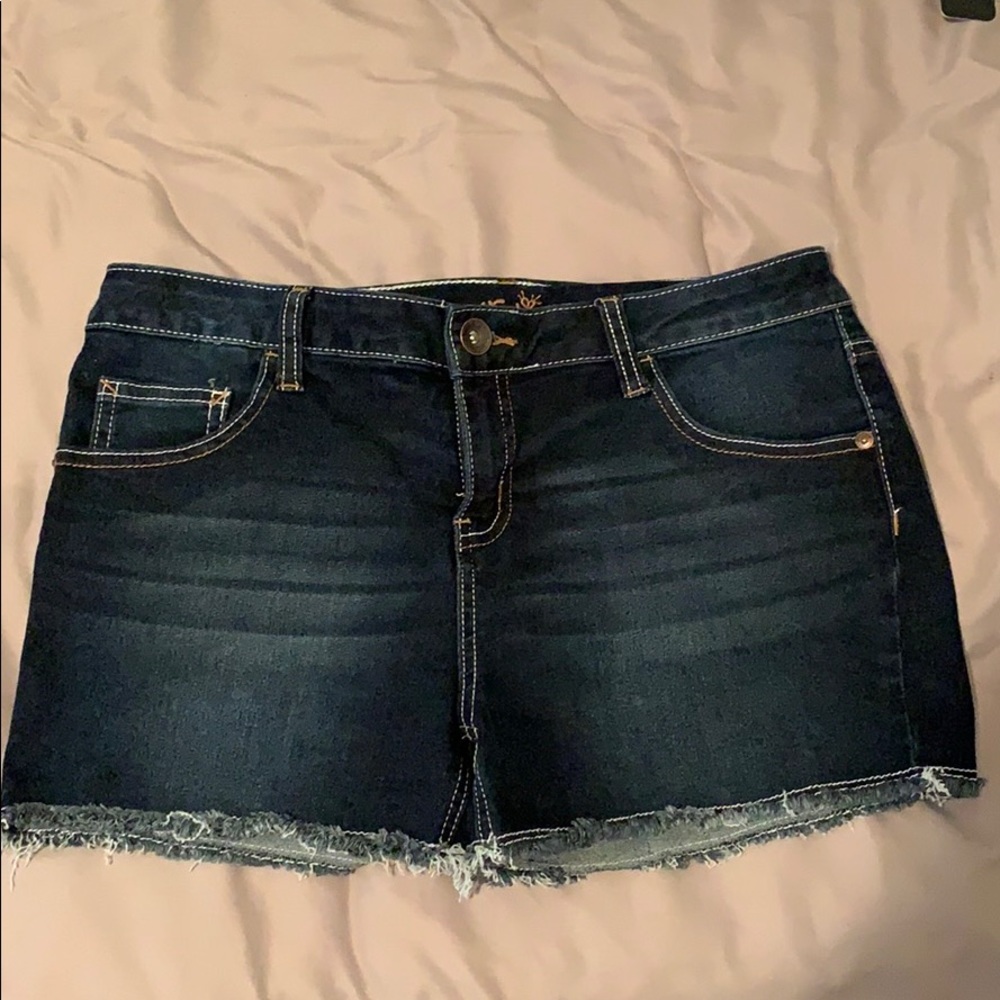 Dark Jean Shorts